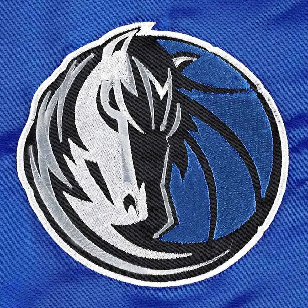 Dallas Mavericks Pick & Roll Blue Satin Jacket