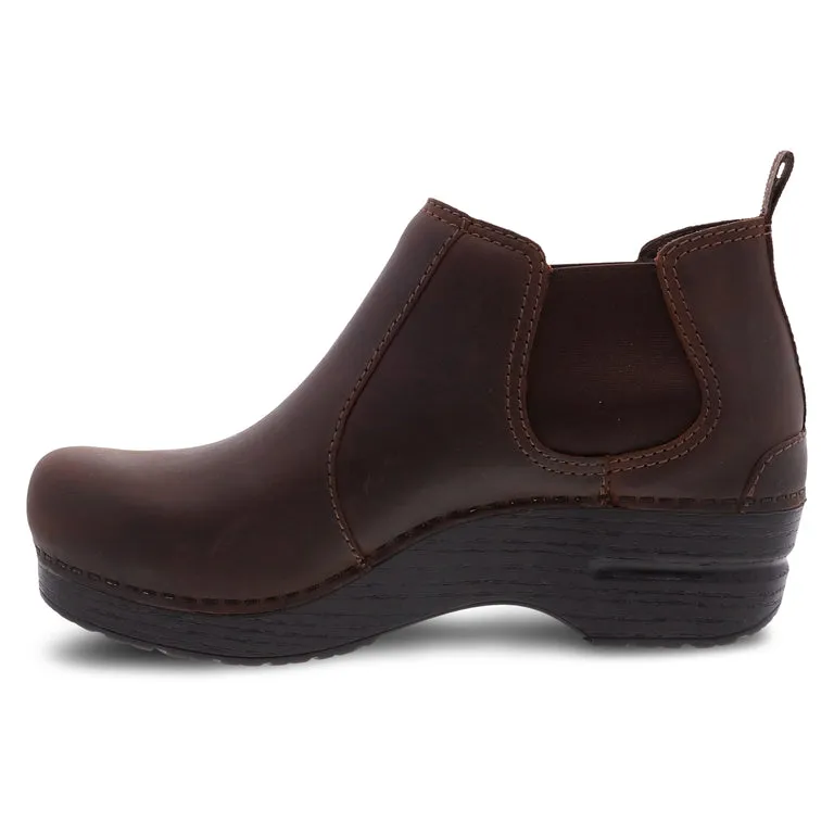 Dansko Women's Frankie Boot in Antique Oiled Brown