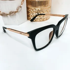 DIFF x H.E.R. | Bella Blue Light Tech Lens Glasses in Black and Gold