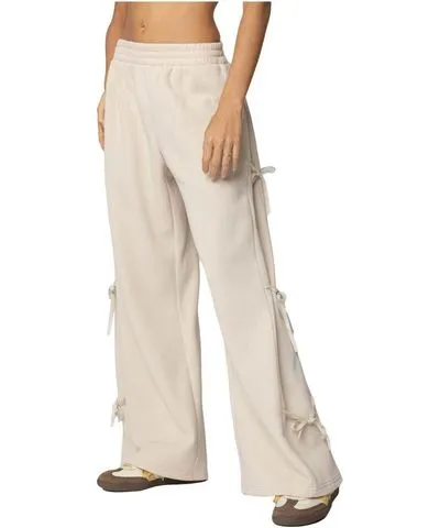 Edikted Women's Claudette Baggy Ribbon Sweatpants