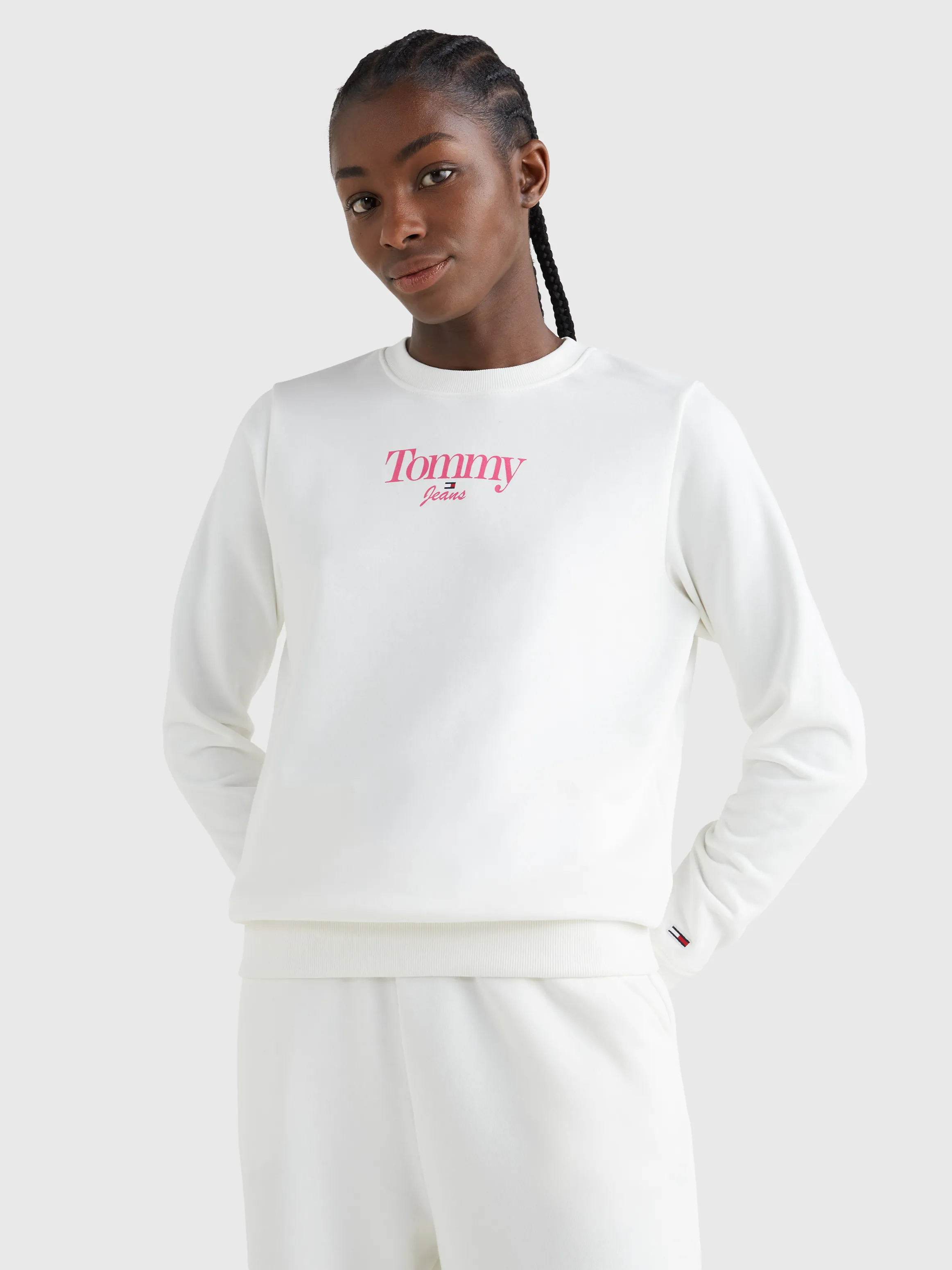 Essential Logo Crew Neck Sweatshirt | Sweatshirts & Hoodies | Tommy Jeans