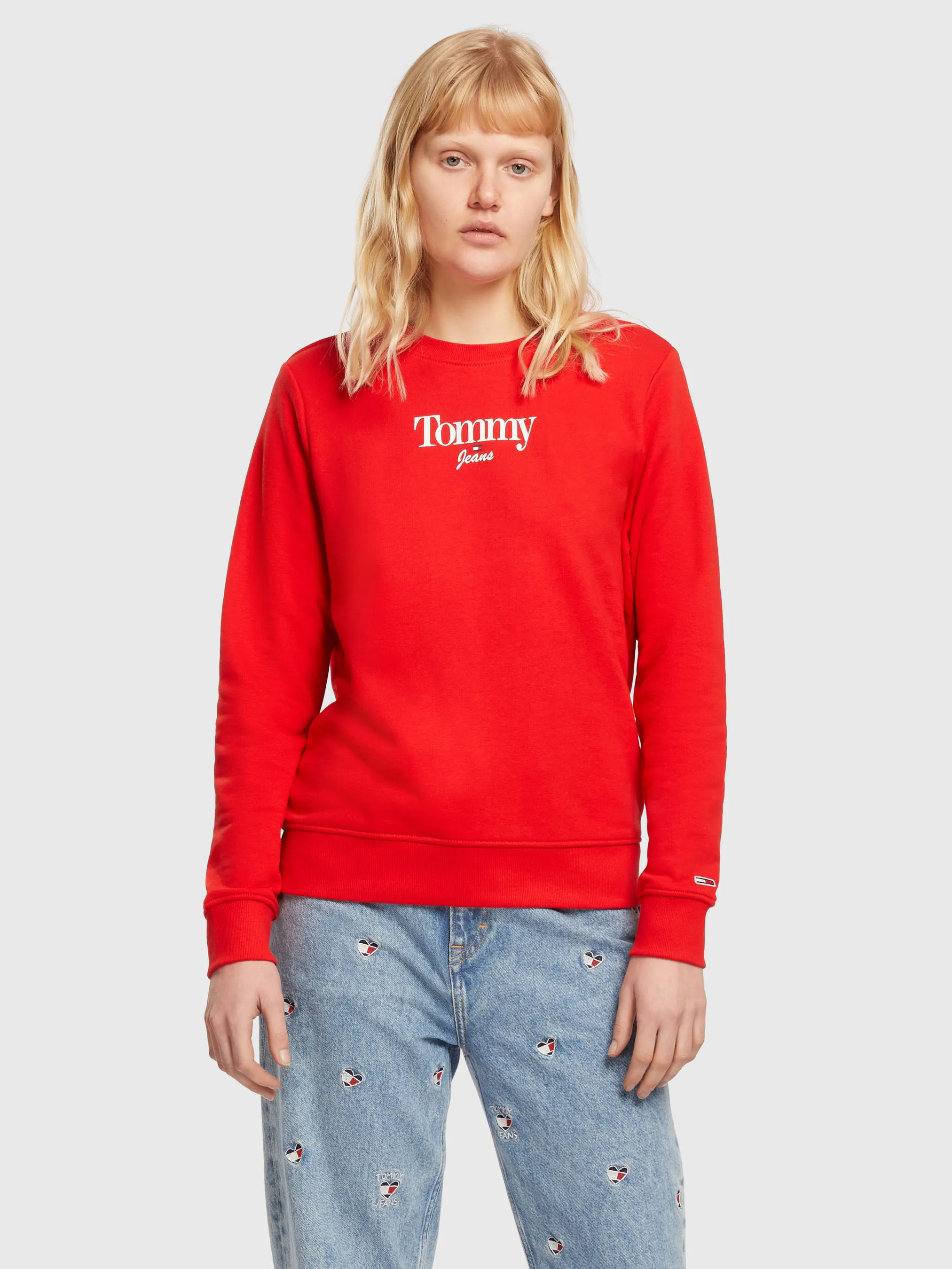 Essential Logo Crew Neck Sweatshirt | Sweatshirts & Hoodies | Tommy Jeans