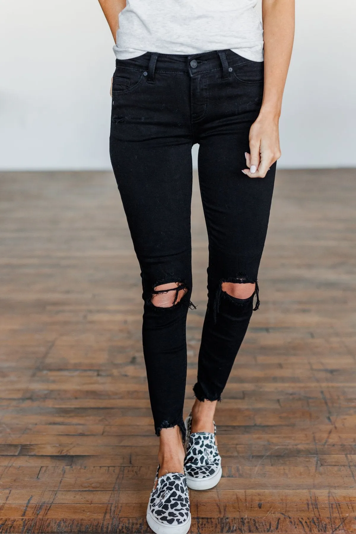 Eunina Mid-Rise Skinny Jeans- Vivian Wash