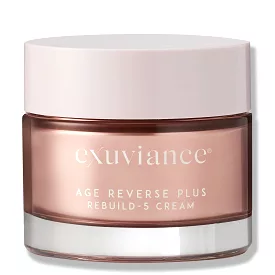 EXUVIANCE AGE REVERSE + Rebuild-5 Antiaging Moisturizer Cream with Shea Butter, Glycerin, Vitamin E, Peony Botanical, PHA, Amino