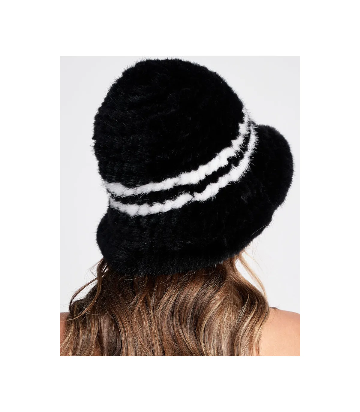 Faye Knit Mink Hat: FurHatWorld.com