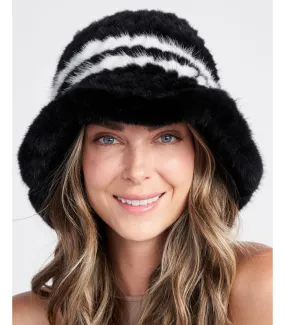 Faye Knit Mink Hat: FurHatWorld.com