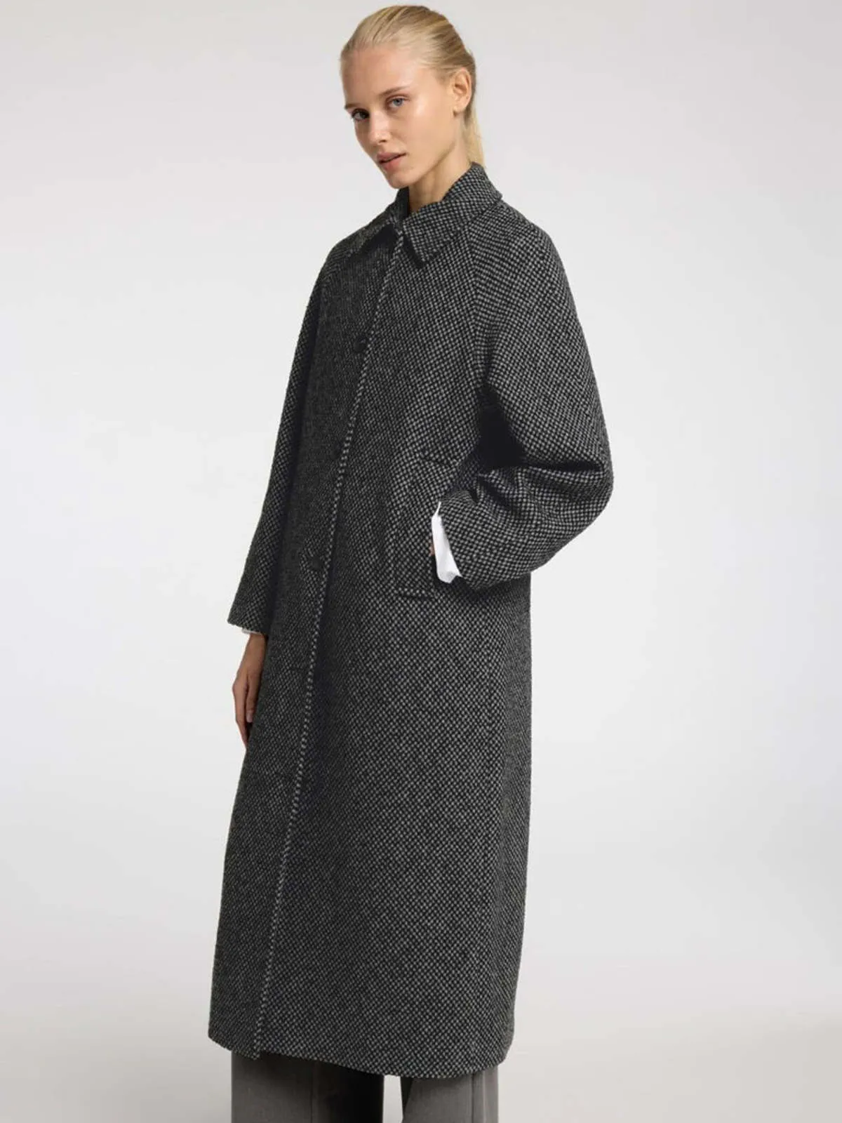 Femme Tasja Wool Coat - Black