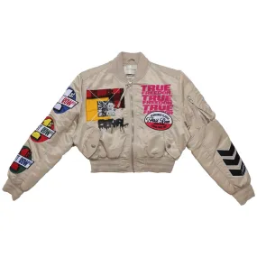 First Row True Freedom Multi Patches  khaki Women's Jacket