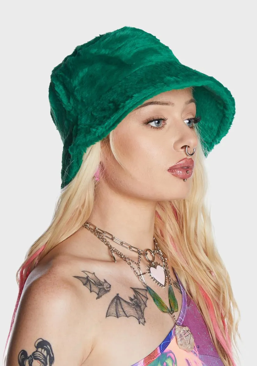 Forest Anti-Hero Fuzzy Bucket Hat-