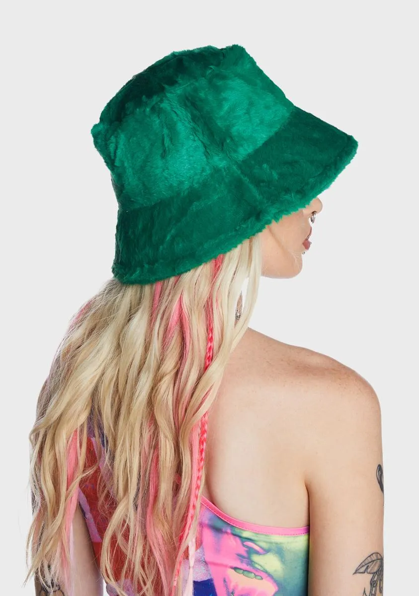 Forest Anti-Hero Fuzzy Bucket Hat-