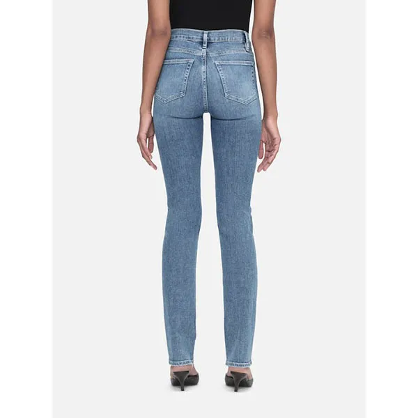 FRAME Le High Straight LONG Jeans Daphne Blue