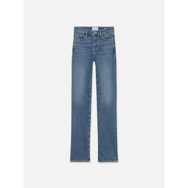 FRAME Le High Straight LONG Jeans Daphne Blue