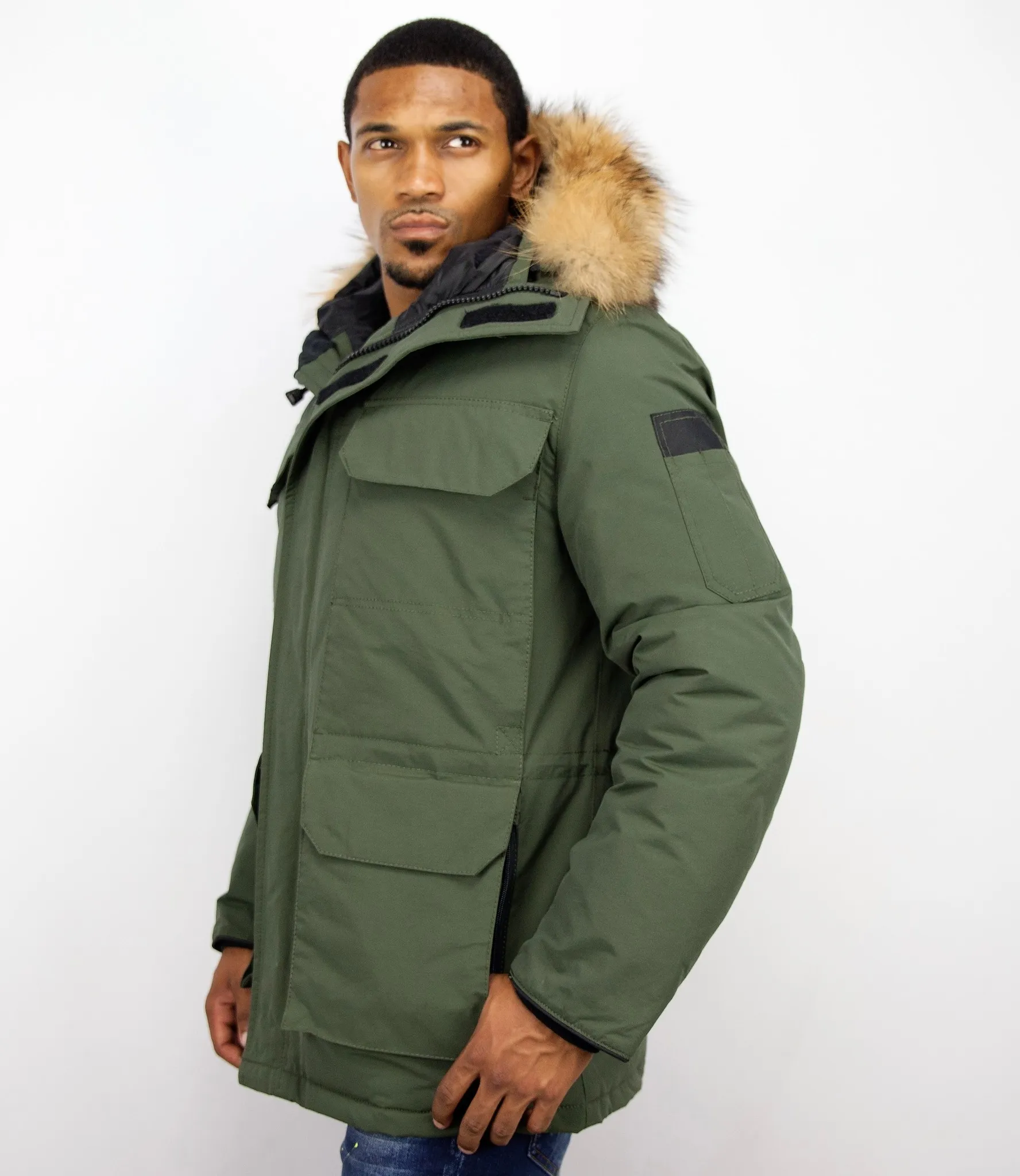 Fur Collar Coat | Men Winter Coat Long | Expedition Parka |