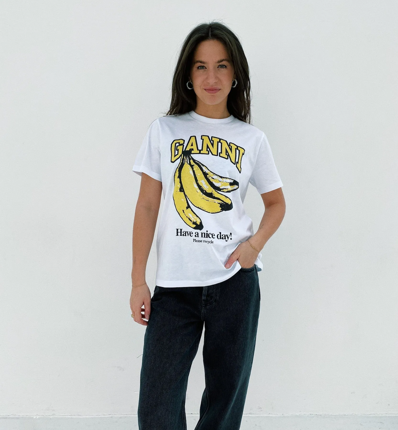 GANNI Banana Relaxed T-shirt