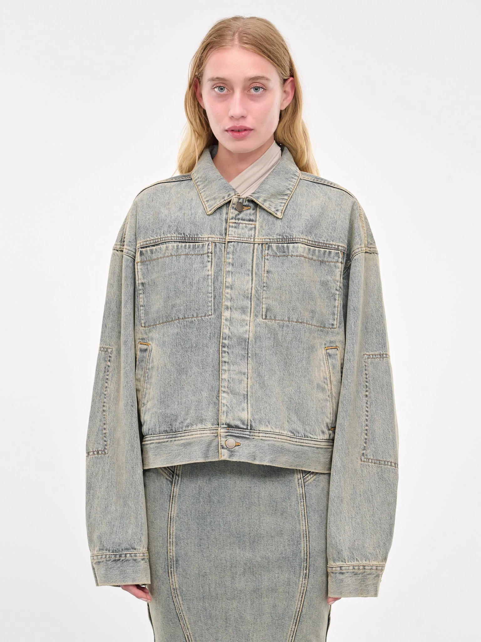 Gem Denim Jacket (ES2427SW-SURFACE-WAVE)