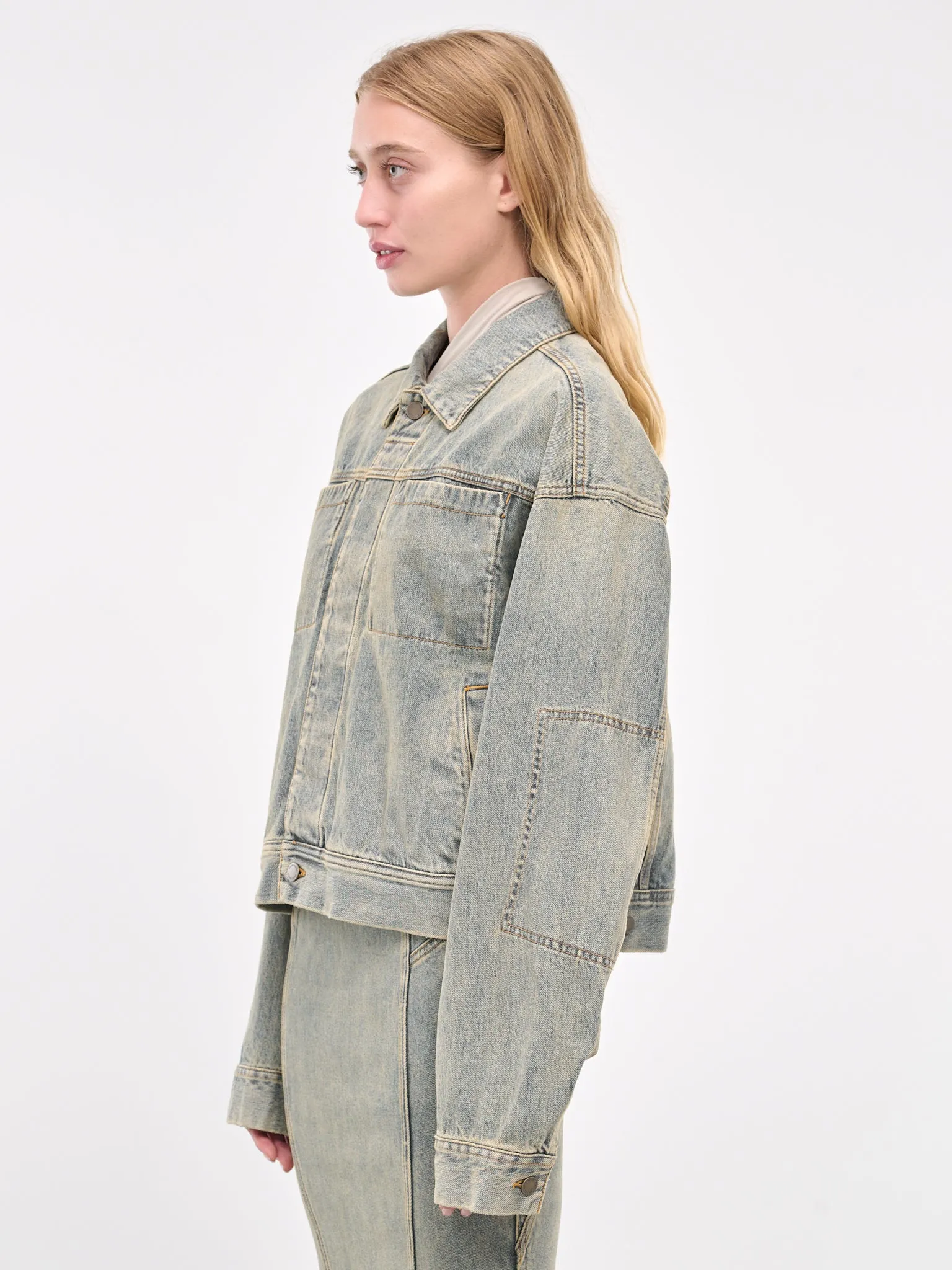 Gem Denim Jacket (ES2427SW-SURFACE-WAVE)