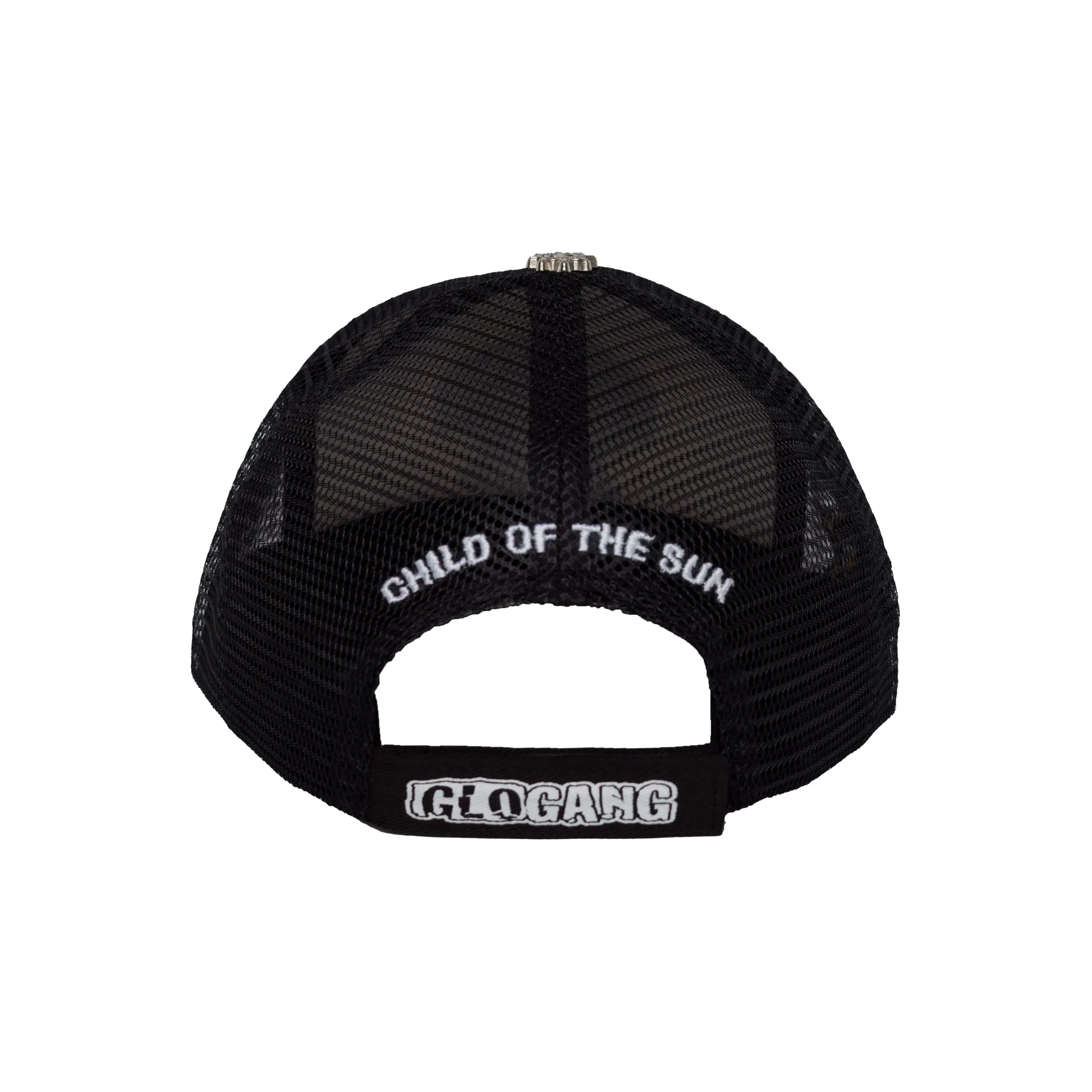 Glo Gang Classic Logo Trucker Hat (Black/White)