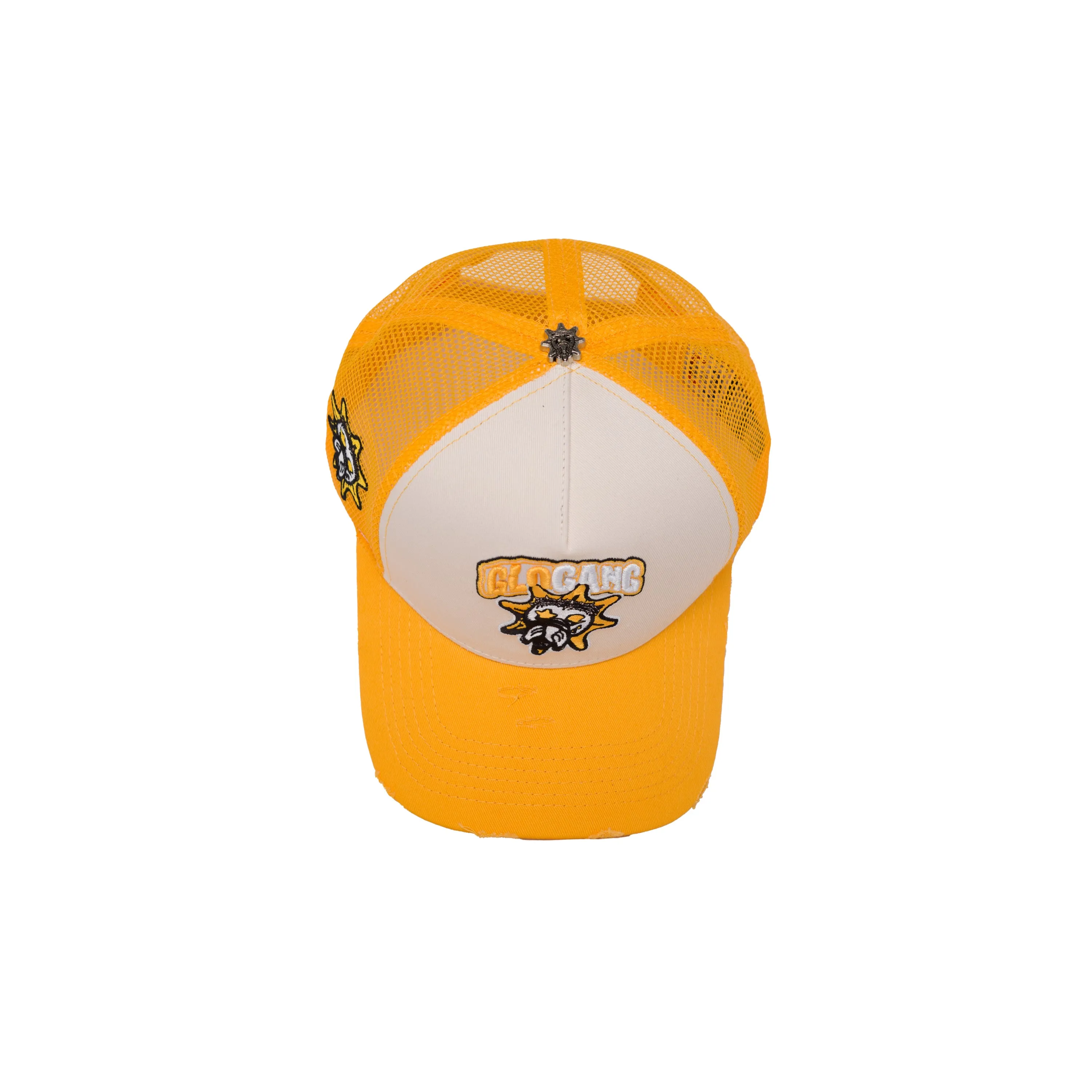 Glo Gang Classic Logo Trucker Hat (Yellow/White)