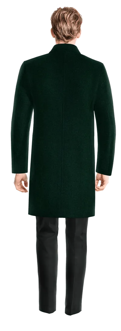 Green Long Chesterfield Coat