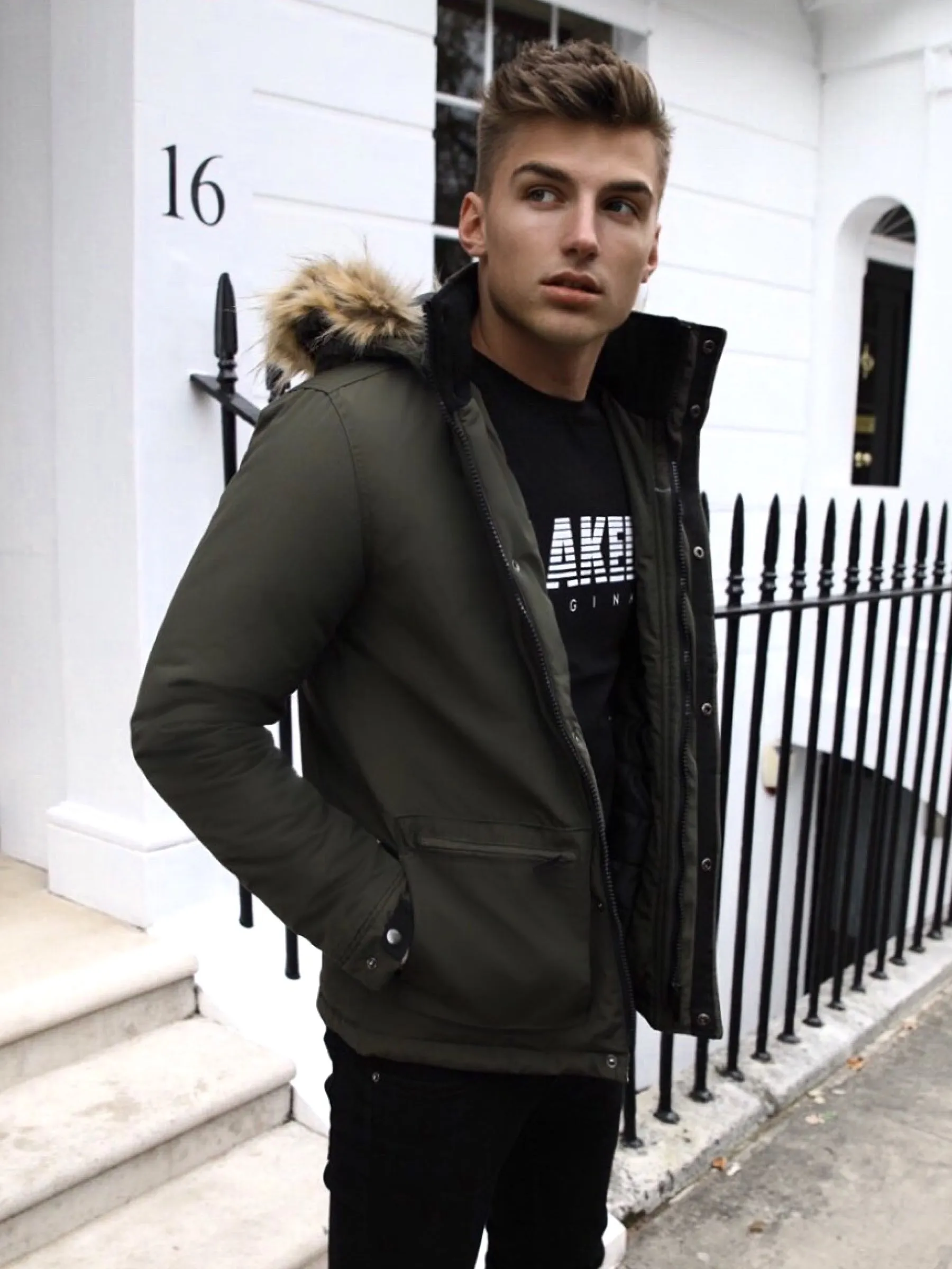 Hersham Coat - Khaki Green