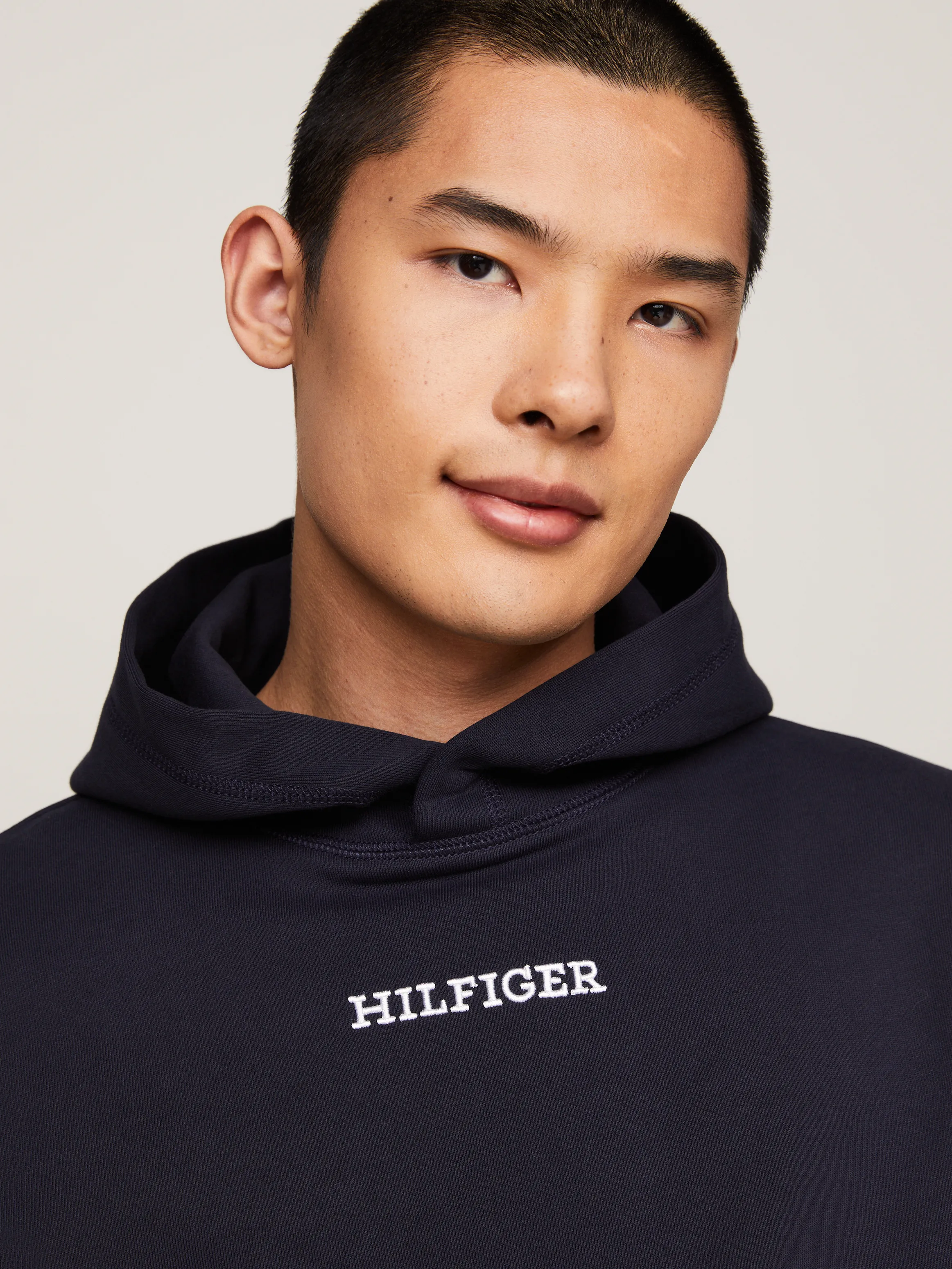 Hilfiger Monotype Topstitch Regular Fit Hoodie | Sweatshirts & Hoodies | Tommy Hilfiger