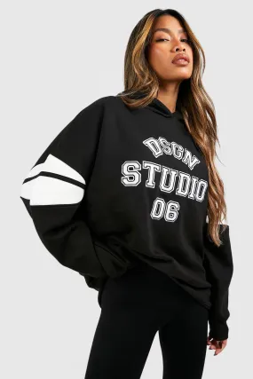 Hoodies & Sweatshirts | Dsgn Studio Contrast Panelled Oversized Hoodie | boohoo