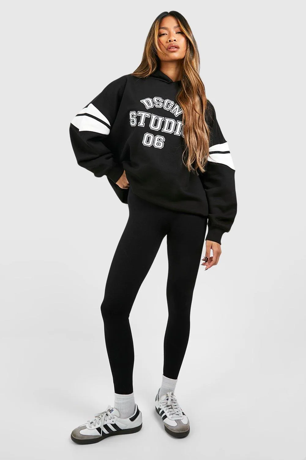 Hoodies & Sweatshirts | Dsgn Studio Contrast Panelled Oversized Hoodie | boohoo