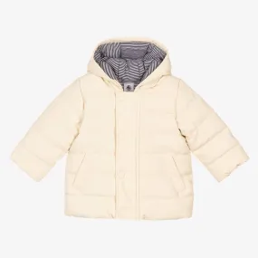 Ivory Hooded Puffer Coat