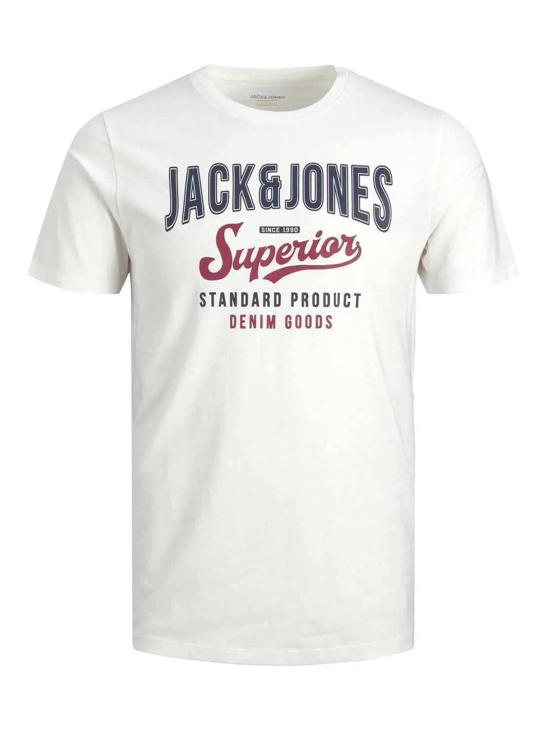 Jack & Jones Mens Printed 'JJELOGO Tee' Crew Neck T-Shirt