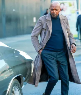 John Shaft Grey Duster Coat - Famous Men's Coat