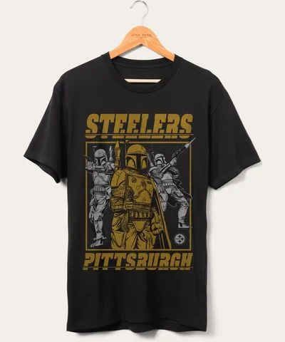 Junk Food Steelers Star Wars Boba Fett Showdown Fan Tee