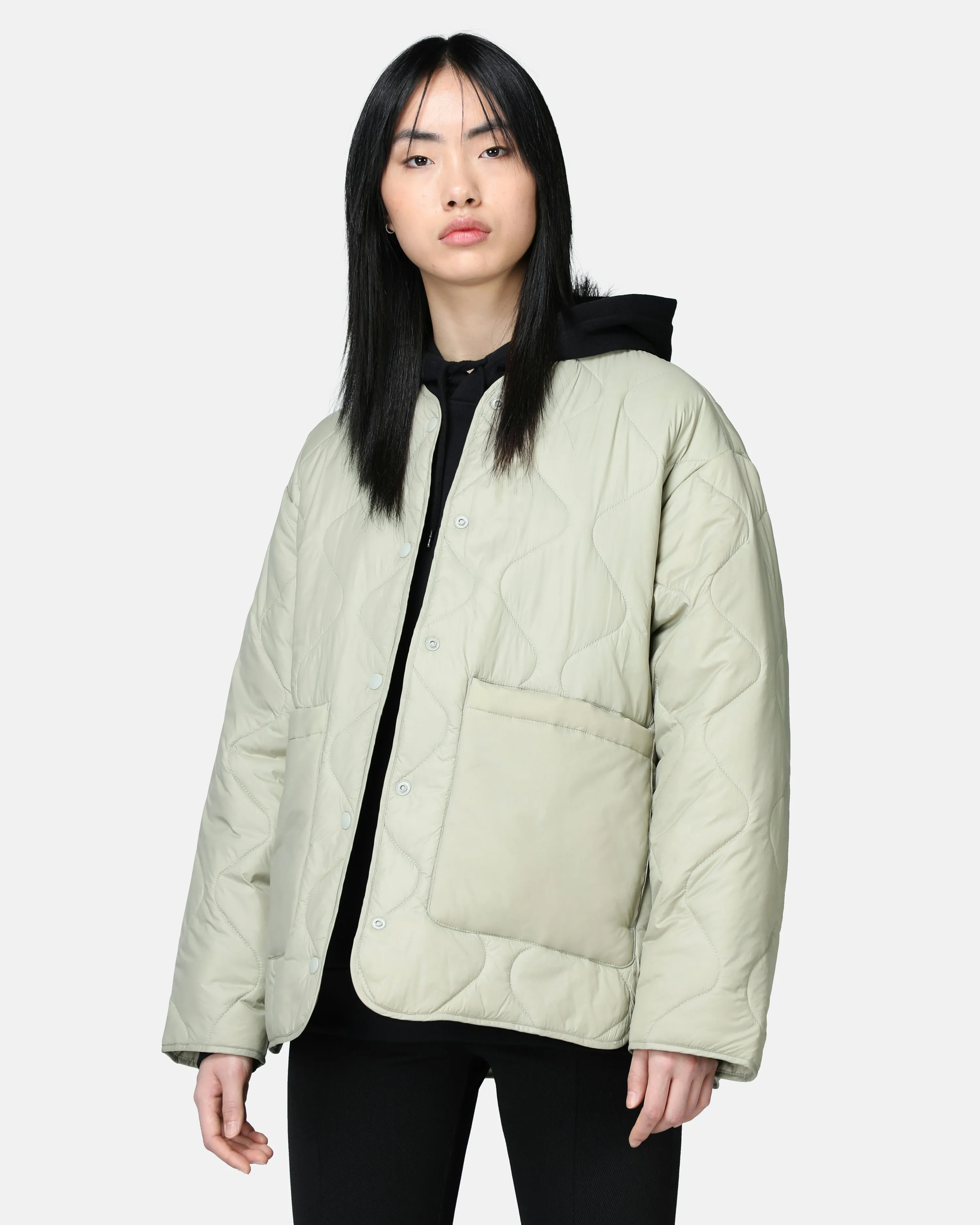 JUNKYARD Jacket - Zoe Quilted Army green | Women | Junkyard