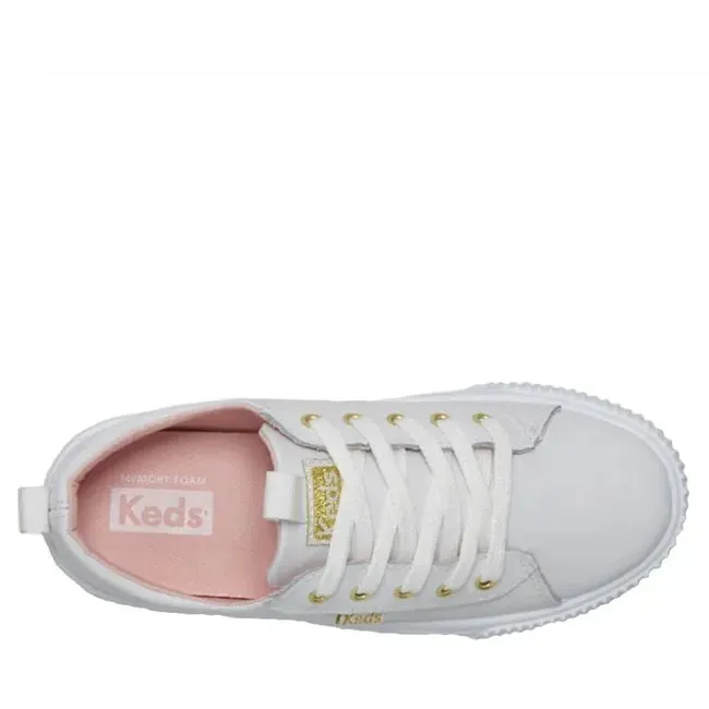 Keds Kids' Triple Step Leather Sneaker (Toddler/Little Kid/Youth)