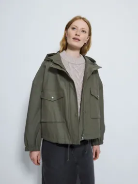 Khaki Rubber Boxy Jacket | Women | George at ASDA