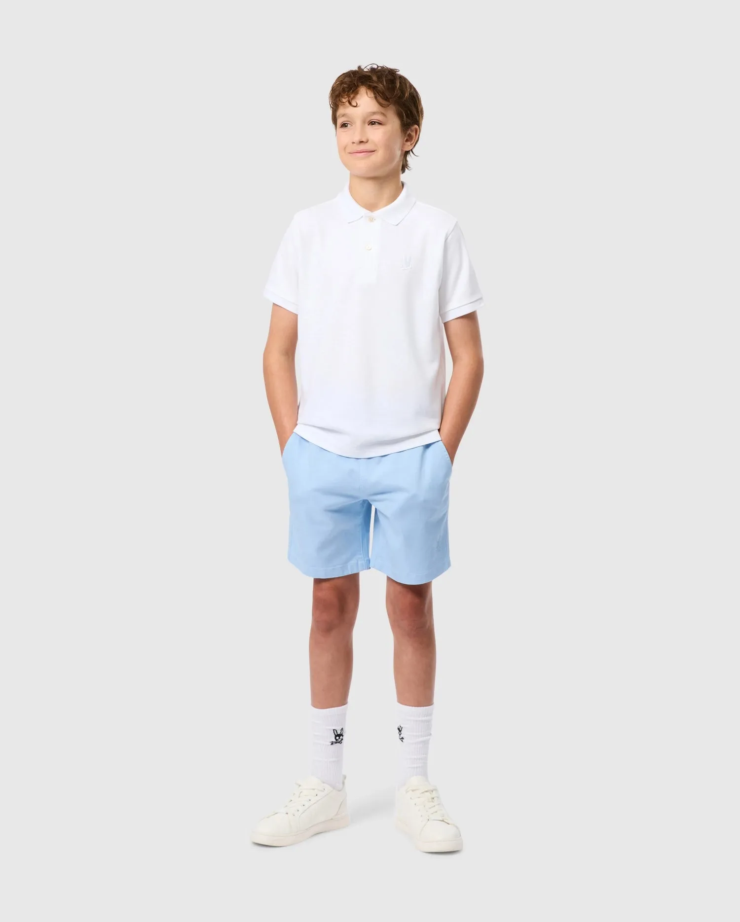 KIDS CLASSIC PIQUE POLO SHIRT - B0K021AR00