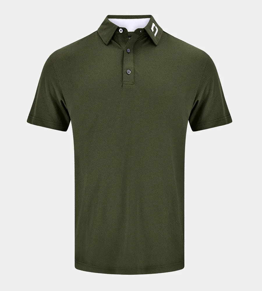 KIDS HONEYCOMB POLO - TEAL