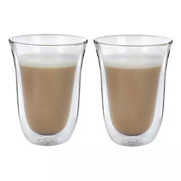 La Cafetiere Glass Double Walled Latte Jack Glasses | Kaleidoscope