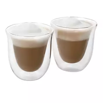 La Cafetiere Set of 2 Double Walled Cappuccino Jack Glasses | Kaleidoscope