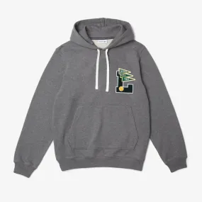 LACOSTE L BADGE HOODED SWEATSHIRT -Men’s GREY CHINE