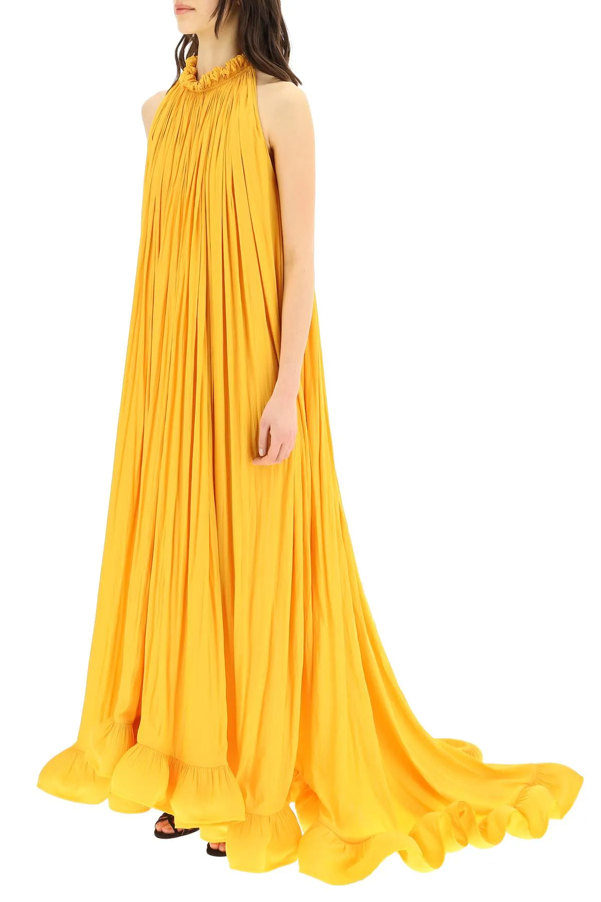 Lanvin Ruffled Sleeveless Gown