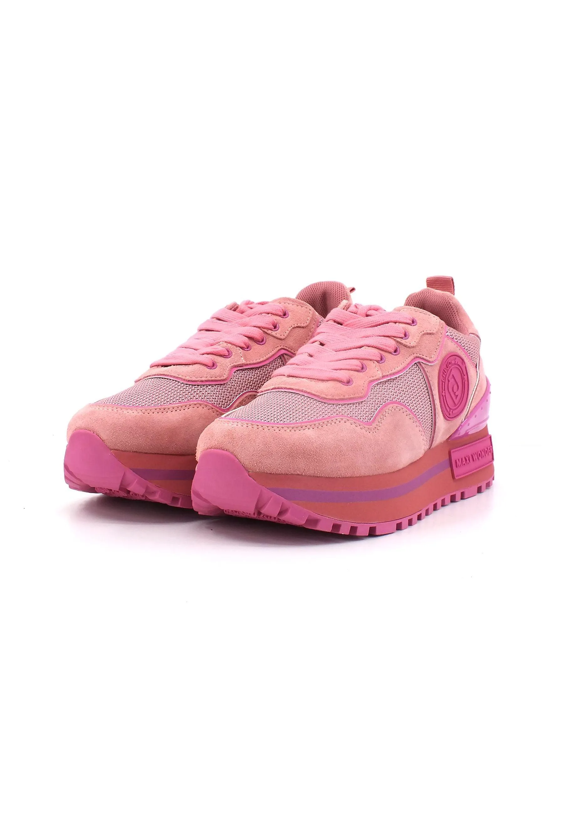 LIU JO Maxi Wonder 52 Sneaker Donna Pink Ray BA3085PX027