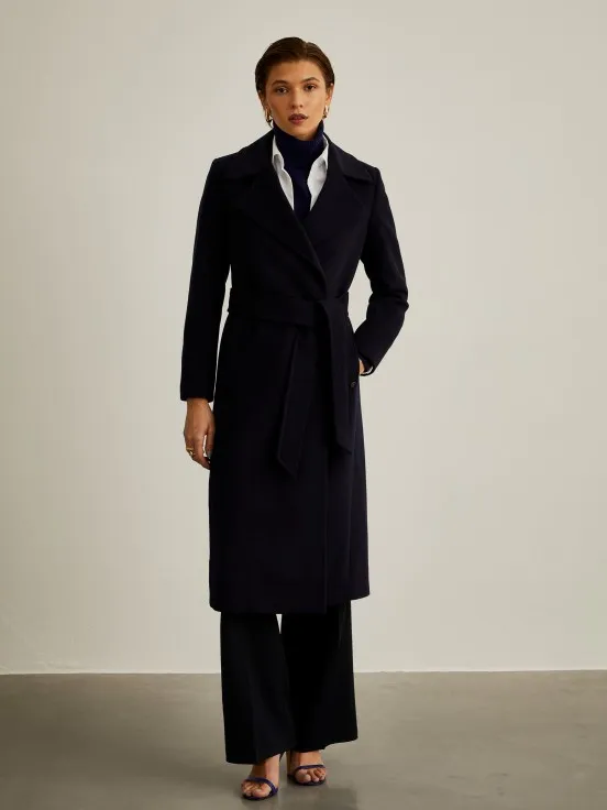 Long coat 100% wool