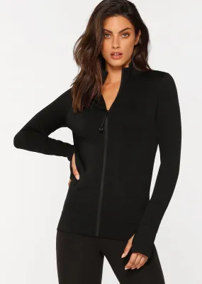 Lorna Jane Flow Seamless Jacket in Black