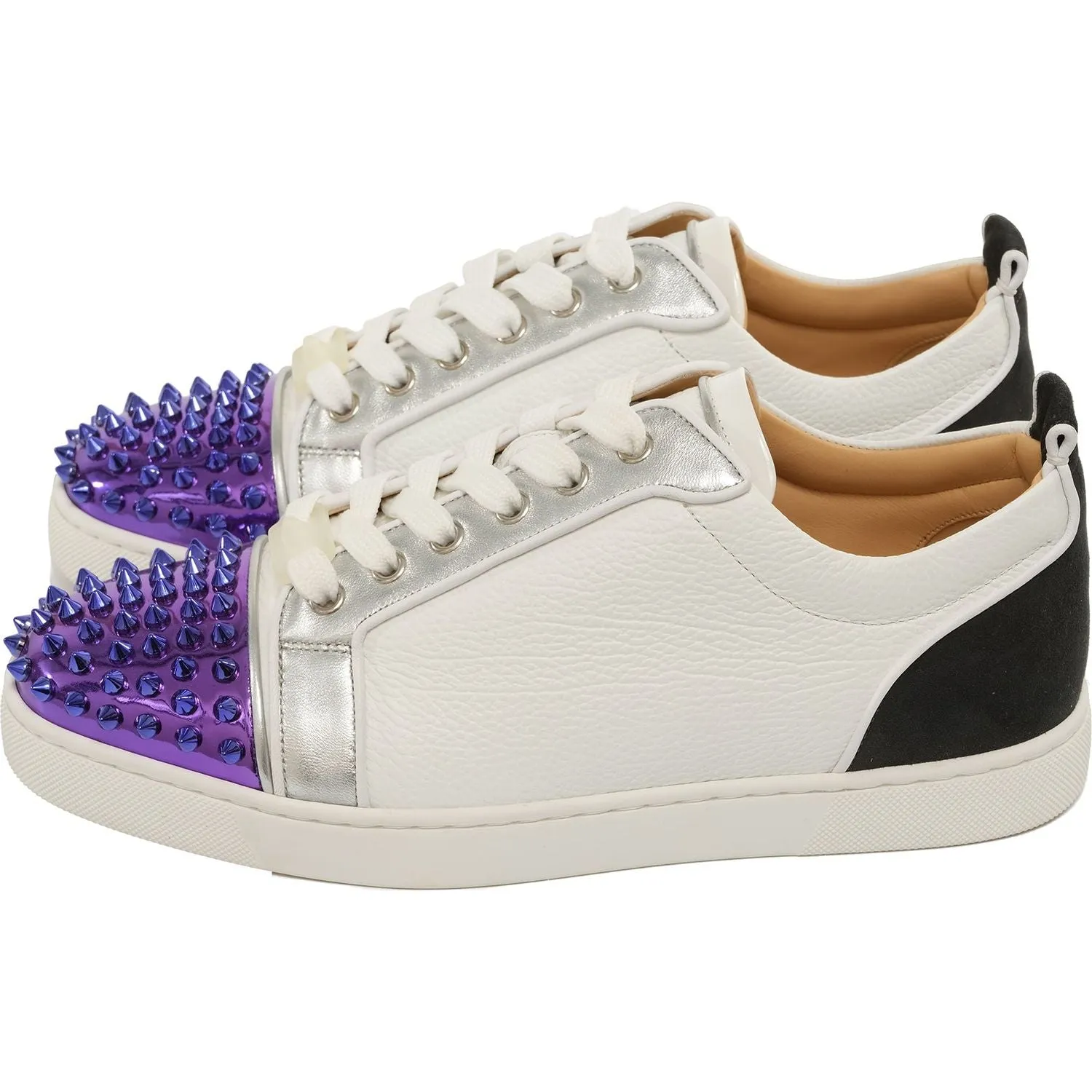 Louis Junior Spikes Flat Contrasting Leather Sneakers