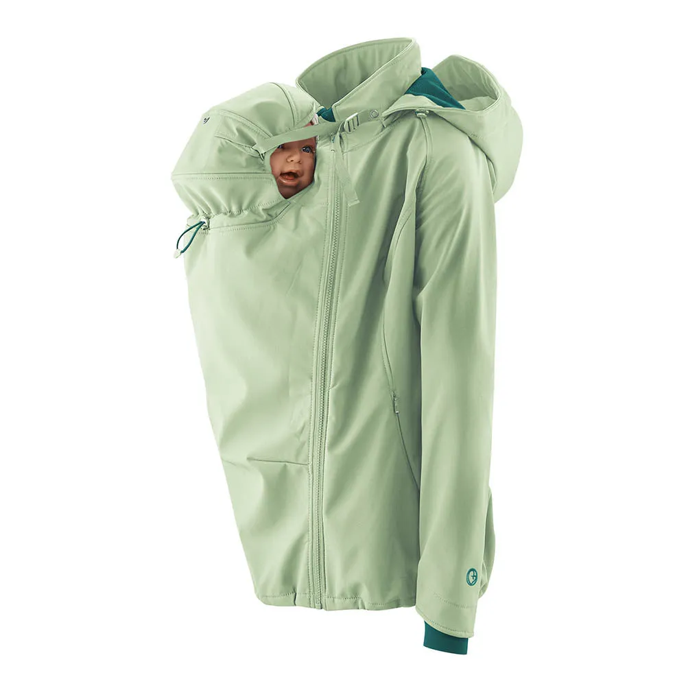 Mamalila Softshell Green Babywearing Jacket Allrounder