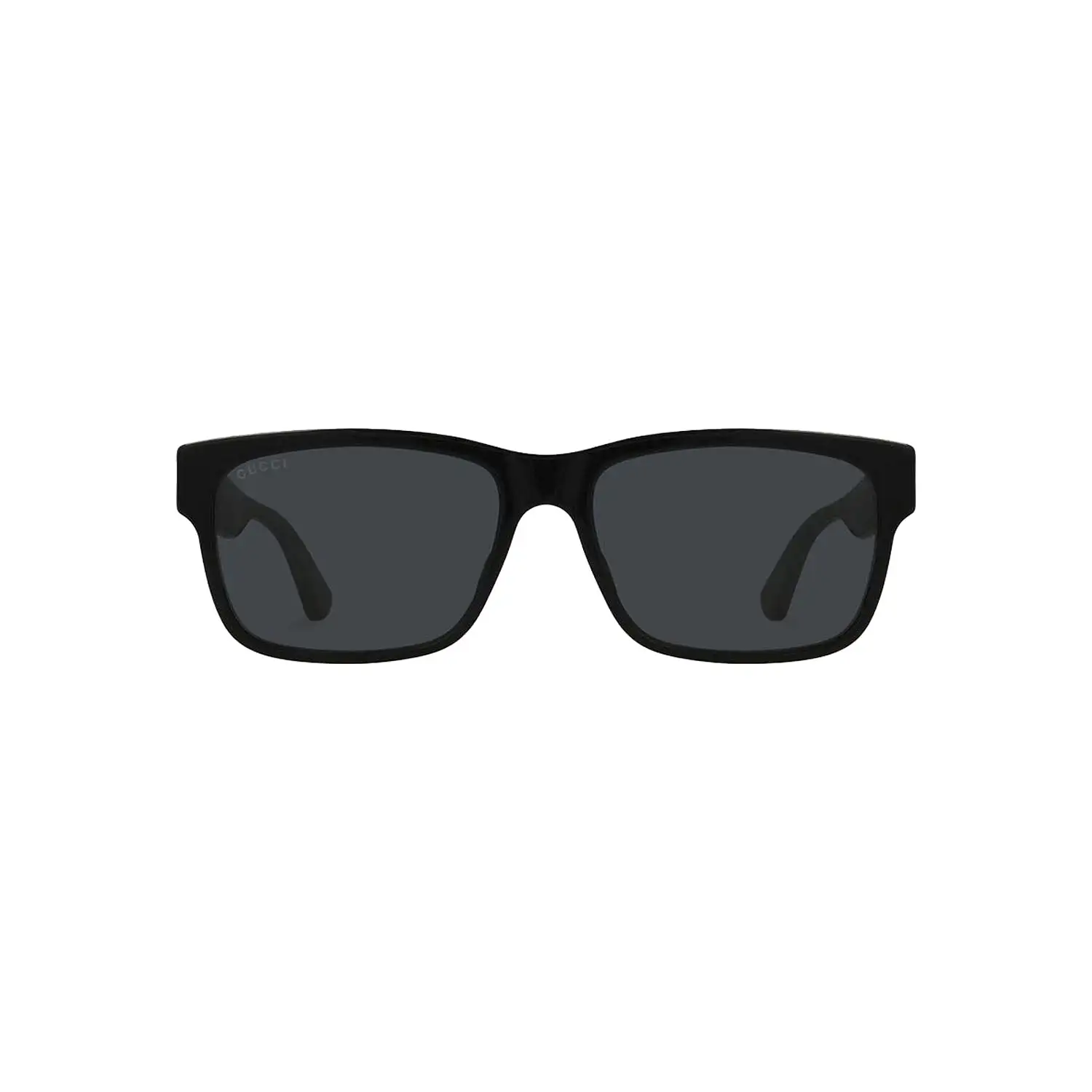 Men's Black Grey Square Sunglasses