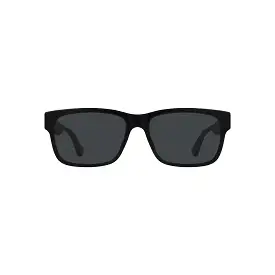 Men's Black Grey Square Sunglasses