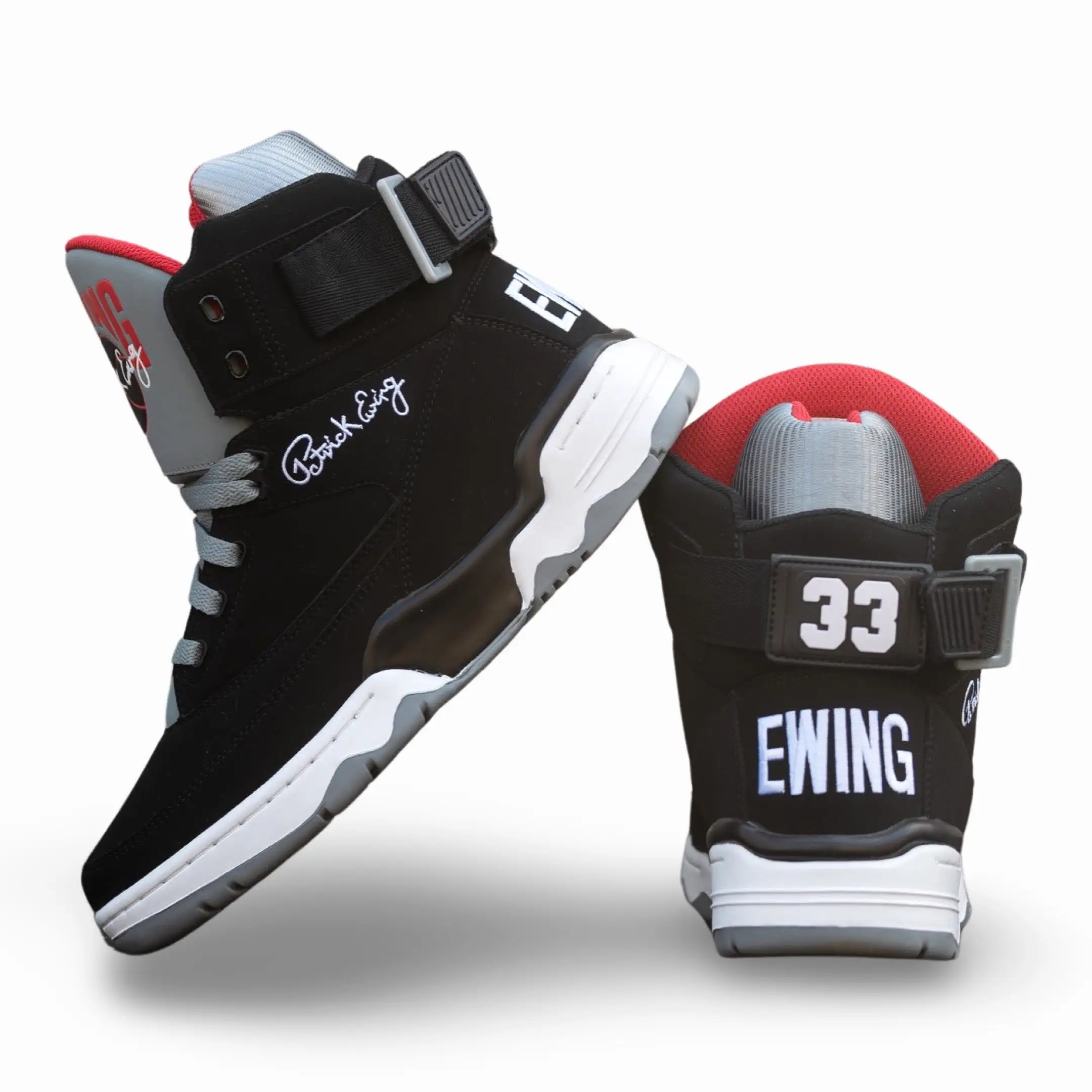 (Men's) Ewing Athletics 33 Hi 'Black Cement' Black / Grey 1BM90165-005