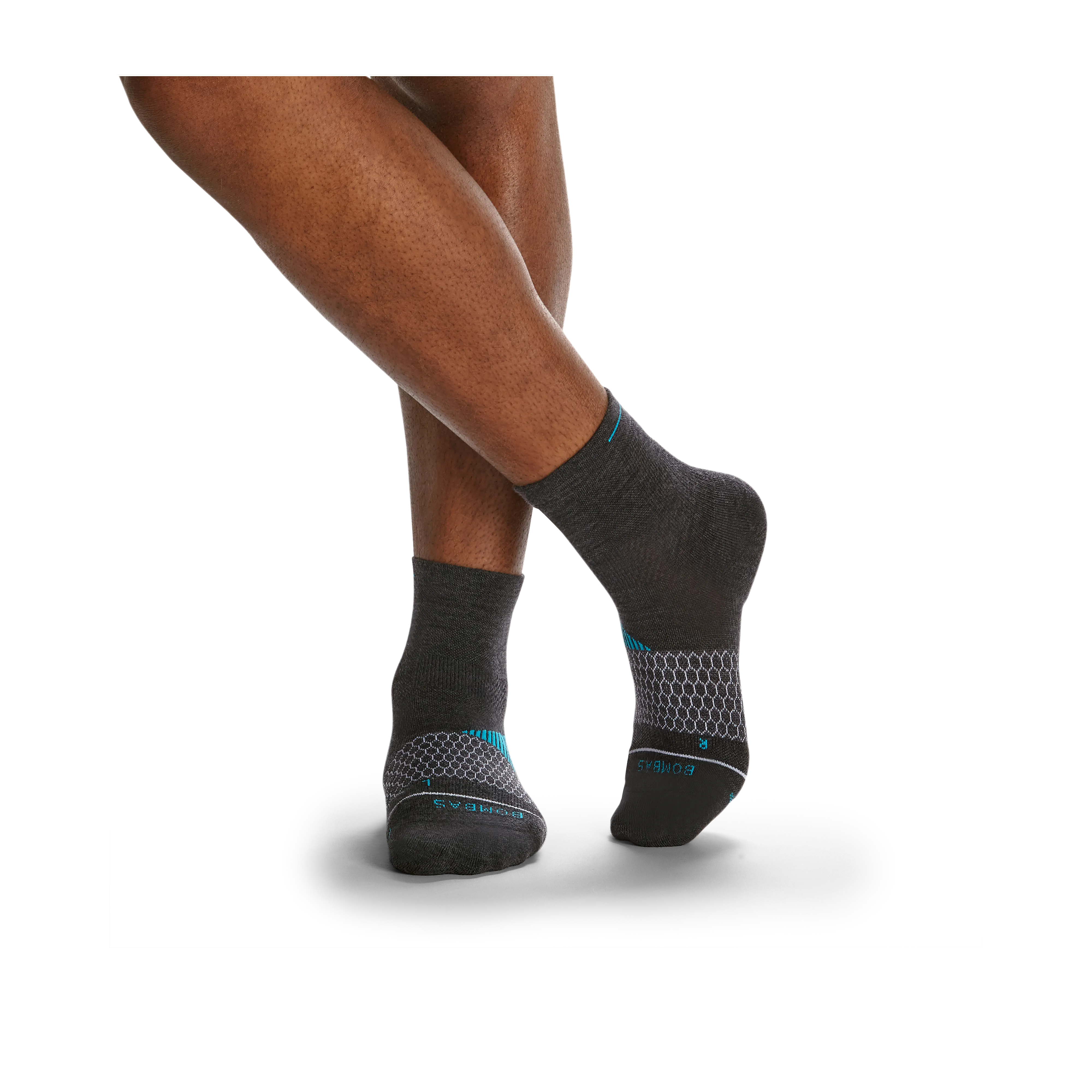 Men's Merino Wool Blend Running Quarter Sock 3-Pack