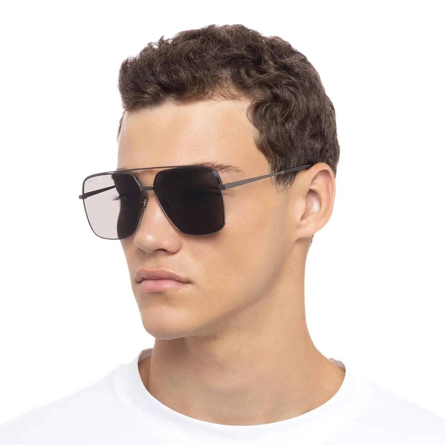 Men's Ruthenium Grey Specialized Fit Navigator Sunglasses